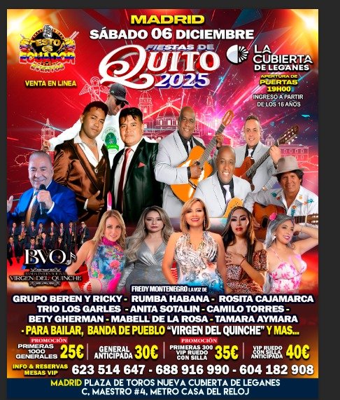 Fiestas de Quito 2025